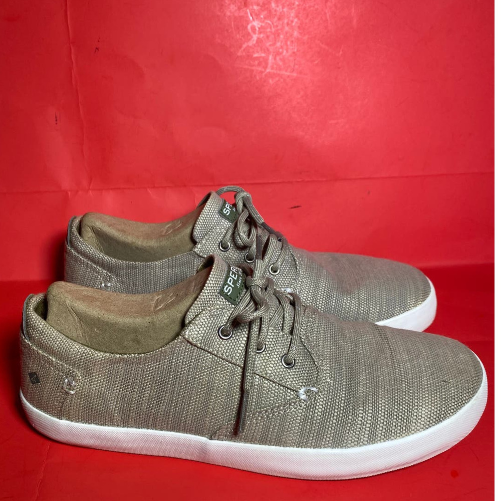 Sperry Top Sider Bodie Sneakers Washable Lace Up Beige Men Size 7/women 9